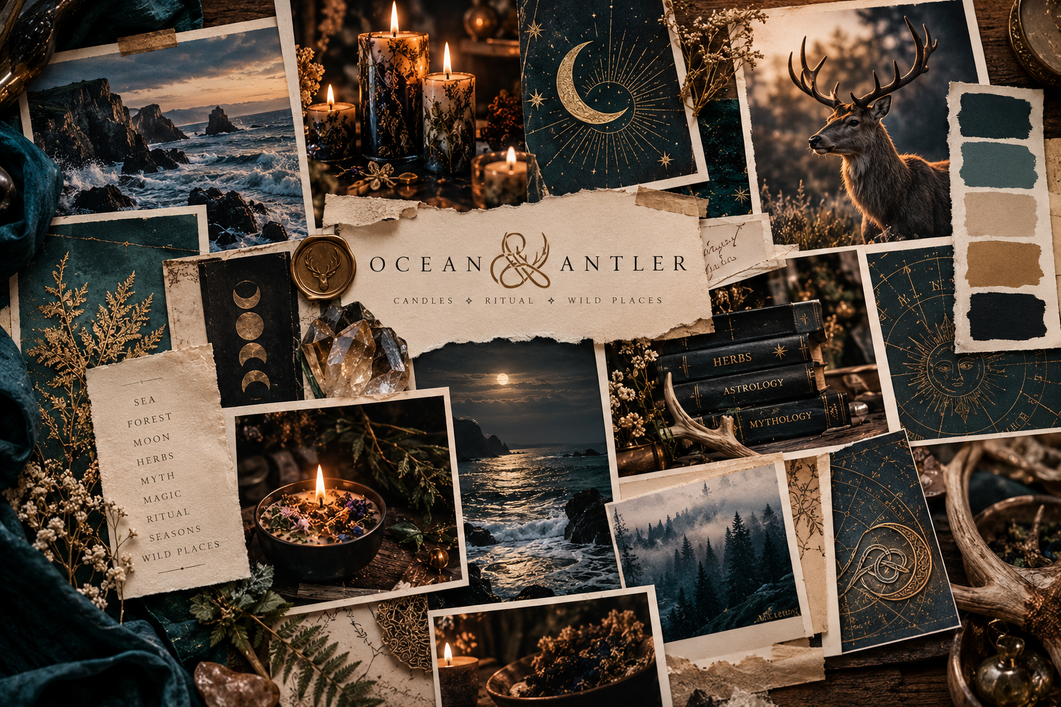 Example of a moodboard for a client.